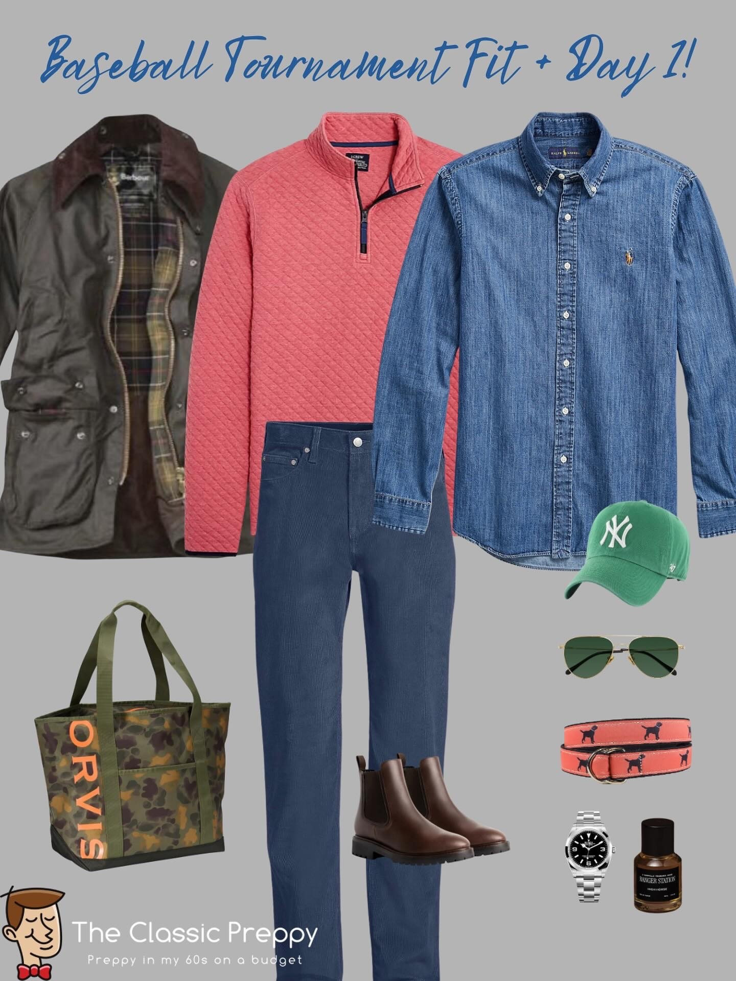 ⚾️ Baseball tournament weekend fit + Day 1

🧵 1/4 Zip: @jcrew 
👔 Shirt: @poloralphlauren 
👖 Cords: @landsend
🧥 Jacket: @barbour
👢 Chelsea boots: @colehaan 
🧢 Cap: Yankees @47 
💨 Fragrance: @rangerstation.co 

#PreppyStyle #ClassicMenswear #IvyStyle #DadStyle #PreppyOnABudget #ShopYourCloset #FallStyle #BaseballWeekend #NoBuyChallenge #TheClassicPreppy

#LTKStyleTip #LTKMens #LTKOver40