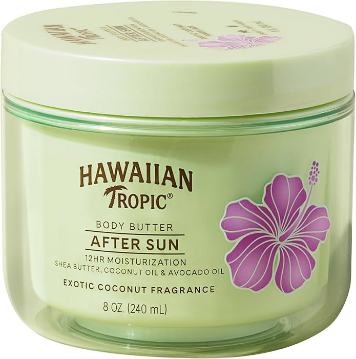 Hawaiian Tropic After Sun Body Butter with Coconut Oil, 8oz | Hawaiian Tropic After Sun Lotion, B... | Amazon (US)