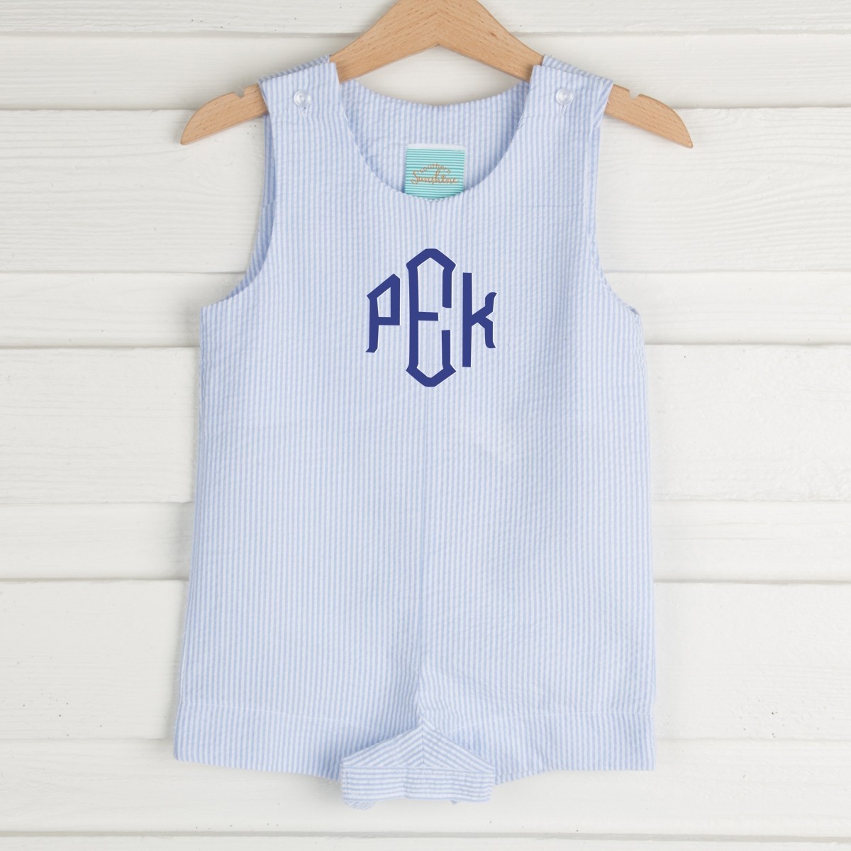 Striped Jon Jon Light Blue Seersucker | Classic Whimsy