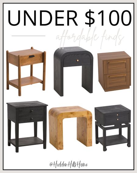 Nightstands and side tables under $100! Affordable home decor finds! Home decor from TJMaxx! #home

#LTKHome #LTKSaleAlert #LTKFindsUnder100