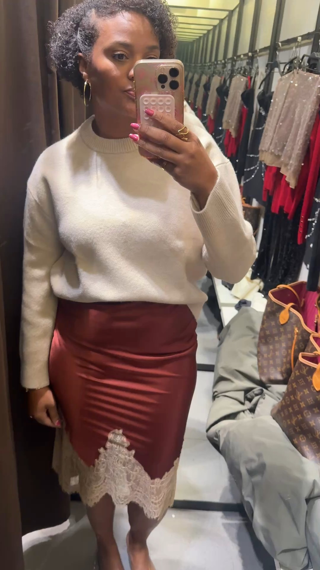 Love this look!  This lace skirt is sooo stunning! Size up for a looser look. Perfect for parties, work or a wedding! 



Workwear , winter fashion, winter holiday , holiday parties , winter wedding guest, Zara fashion, midsize style, over 40 style

#LTKMidsize #LTKSeasonal #LTKHoliday