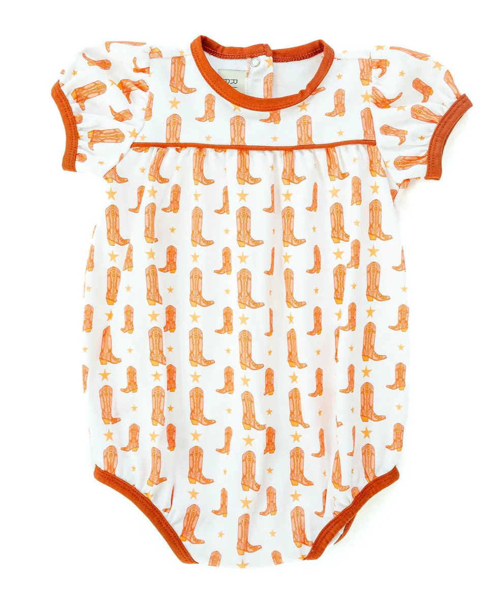 Ruth and Ralph Burnt Orange Boots Hallie Bubble | JoJo Mommy