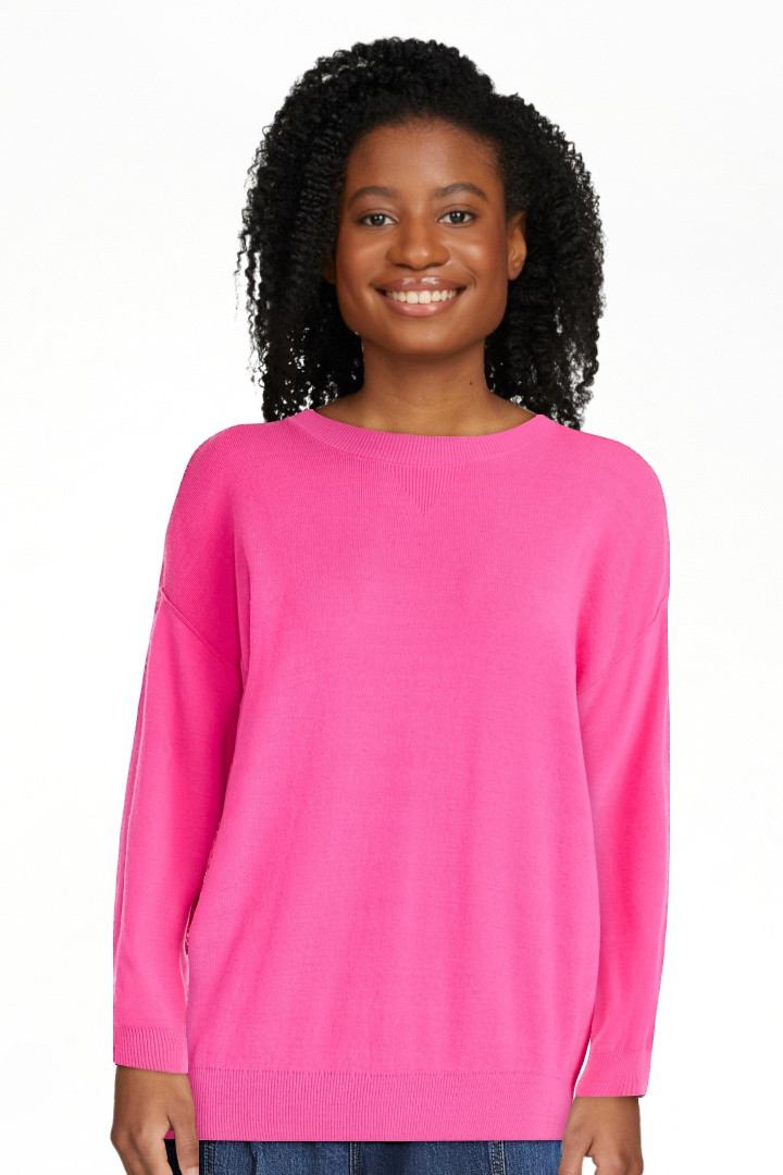 Scoop Women's and Women's Plus Oversized Crewneck Sweater, Lightweight, Sizes XS-4X | Walmart (US)