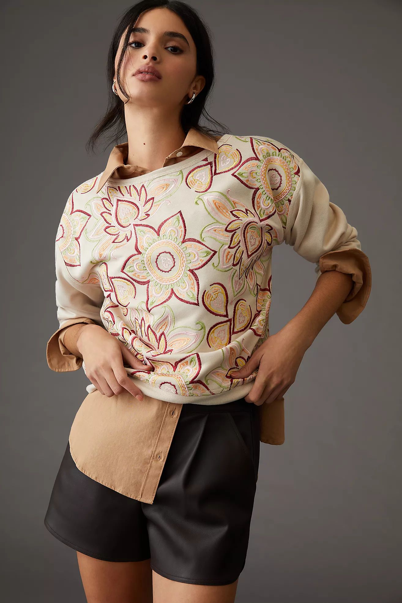 Tiny Helena Embroidered Pullover | Anthropologie (US)