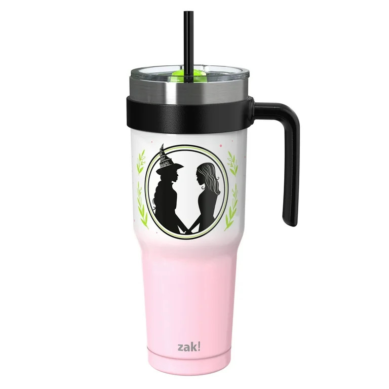 Zak Designs 40oz Wicked Halloween Straw Handle Tumbler, Double Wall Vacuum Insulated Stainless St... | Walmart (US)