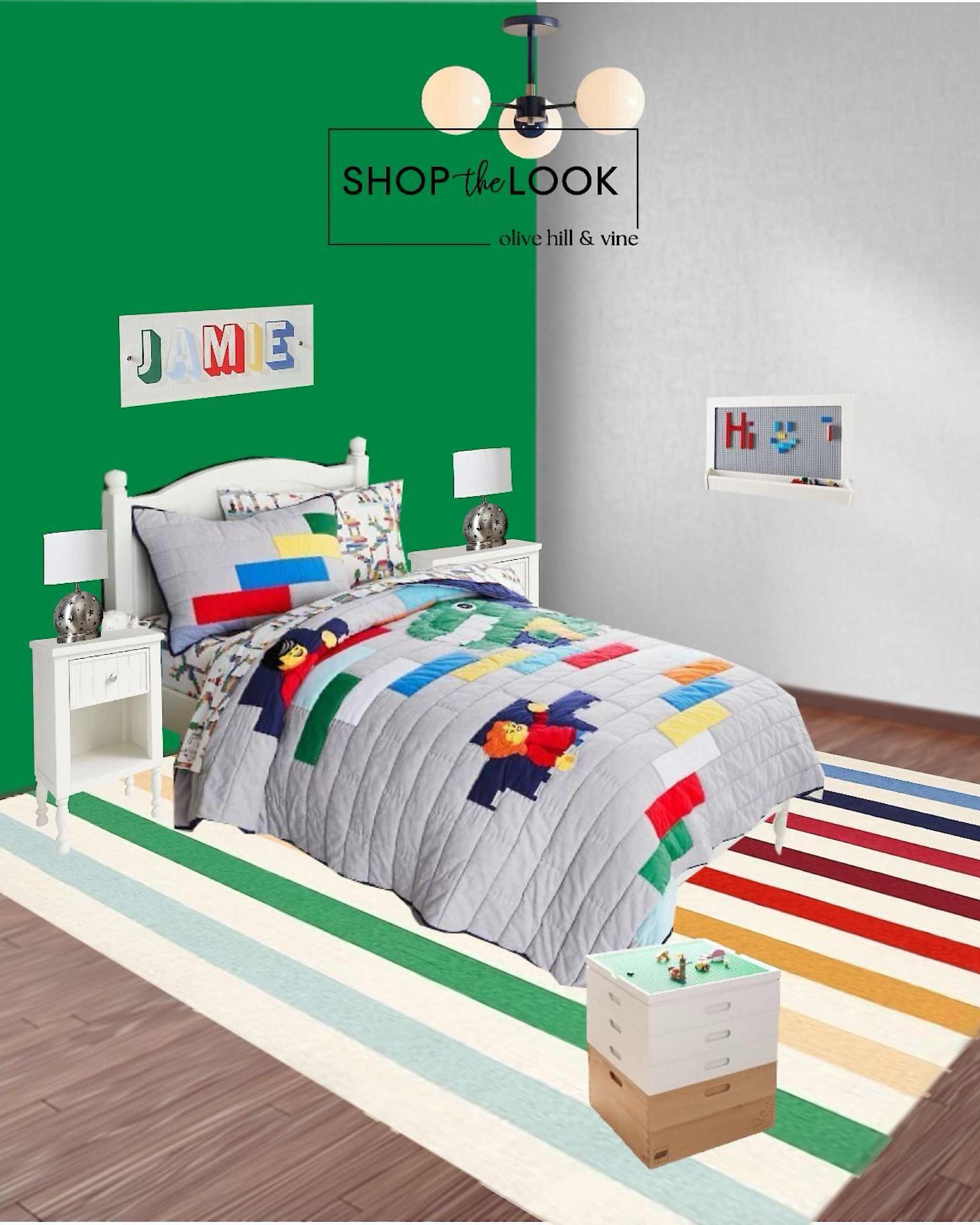 Brighten up your little builder’s space with our LEGO-themed bedroom! From a cozy LEGO quilt set to stackable storage bins and a wall activity station, it’s fun and functional. Add a stripe rug and a custom name sign for a playful, polished finish. Shop Pottery Barn Kids for creative style! 

#LTKFamily #LTKHome #LTKKids