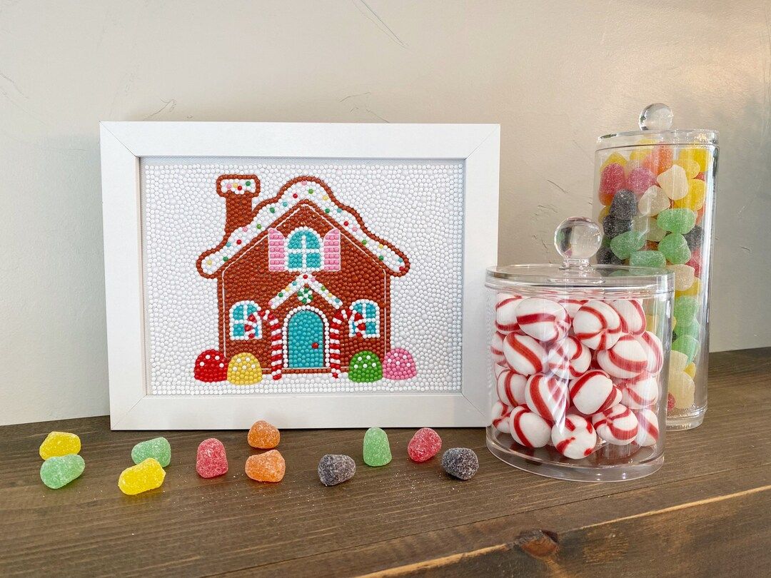 Gingerbread House Diamond Art Kit | Etsy (US)