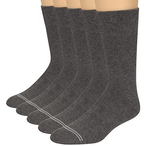 KM Legend Men's Dress Socks Classic Fine Lightweight for Formal and Casual Wear (5 Pair Pack) | Amazon (US)