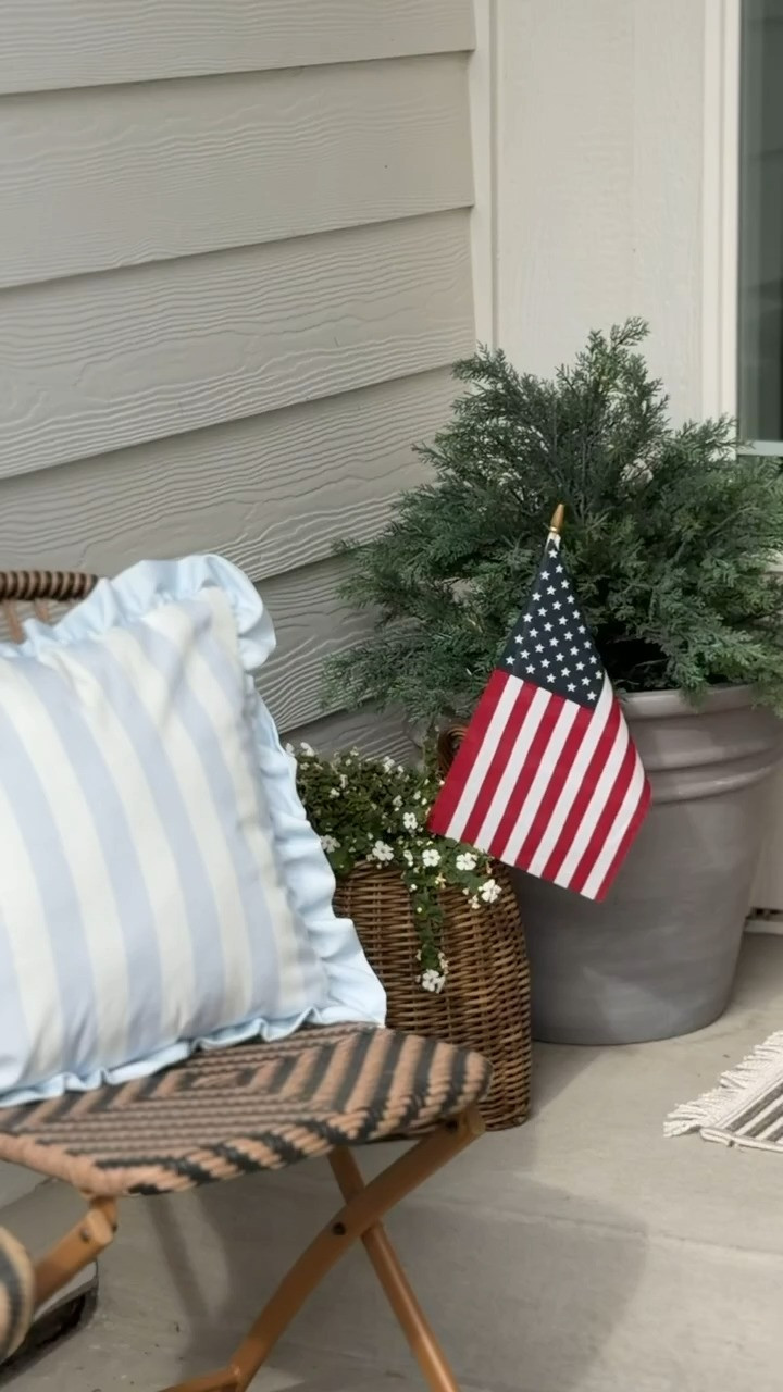 I love this cozy corner by our front door! Plants add such a beautiful touch to any home. 

home decor, interior design, fourth of july decor
 

 #LTKdayinmylife #LTKOver40 #LTKHome