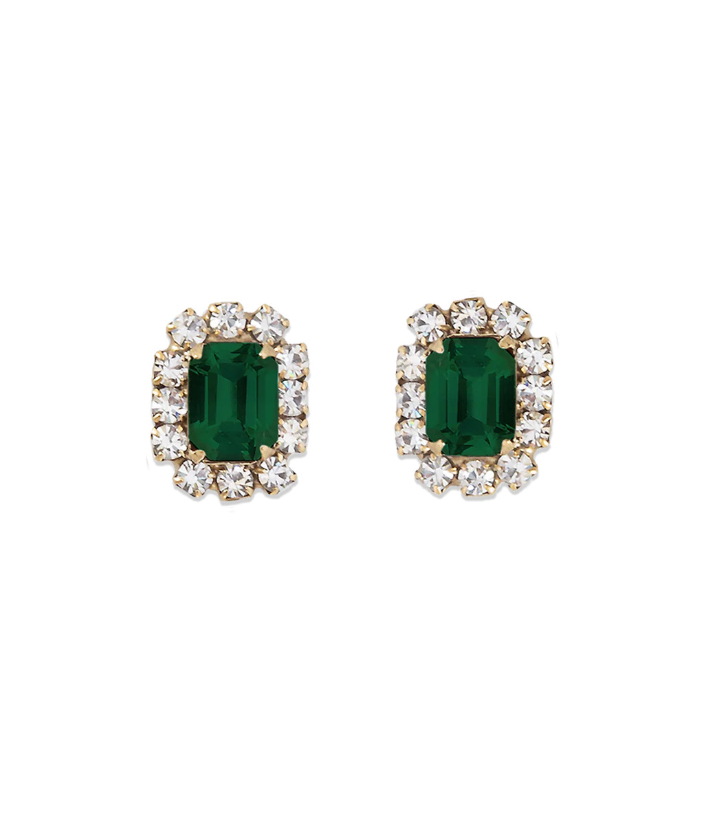 Tati Studs in Emerald | Loren Hope Designs
