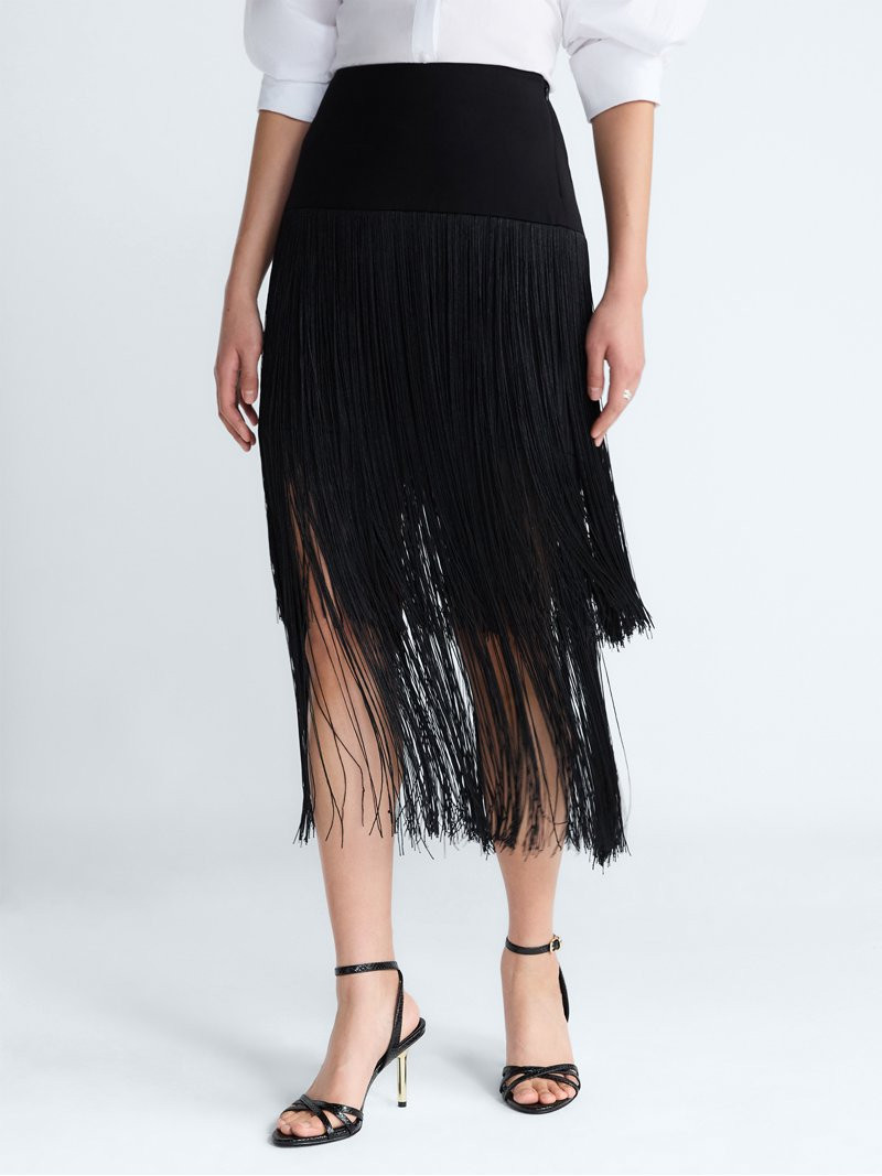 Devil Wears Prada Scoop Collection Women's and Women's Plus Fringe Skirt, Sizes 0-26W | Walmart (US)