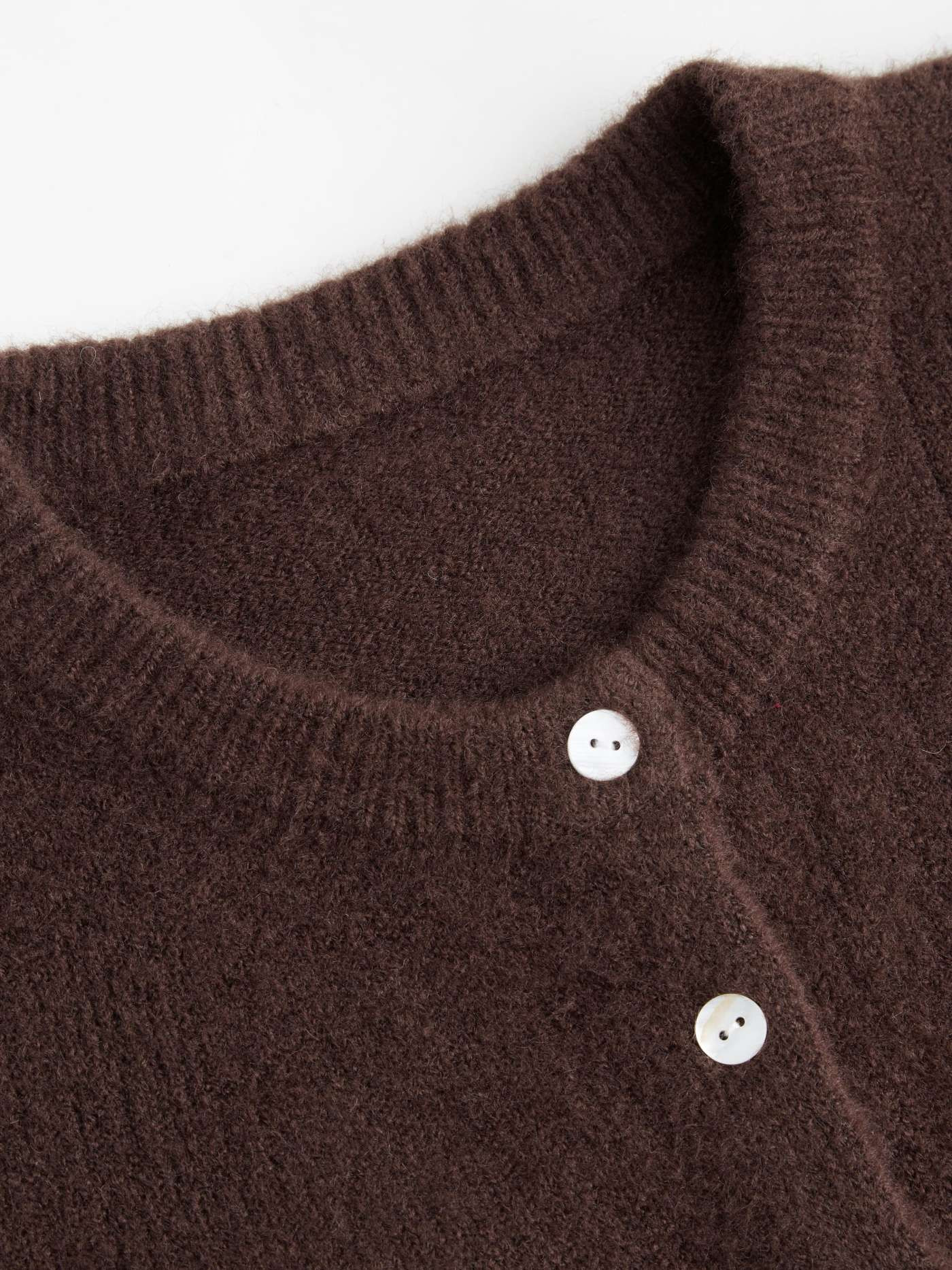 Basic & Thermal Wool Wool-blend Round Neckline Solid Button Knitted Cardigan For School Daily Cas... | Cider