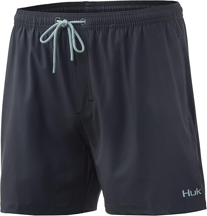 HUK Men's Volley 5.5" Elastic Waist Quick-Dry Swim Shorts | Amazon (US)
