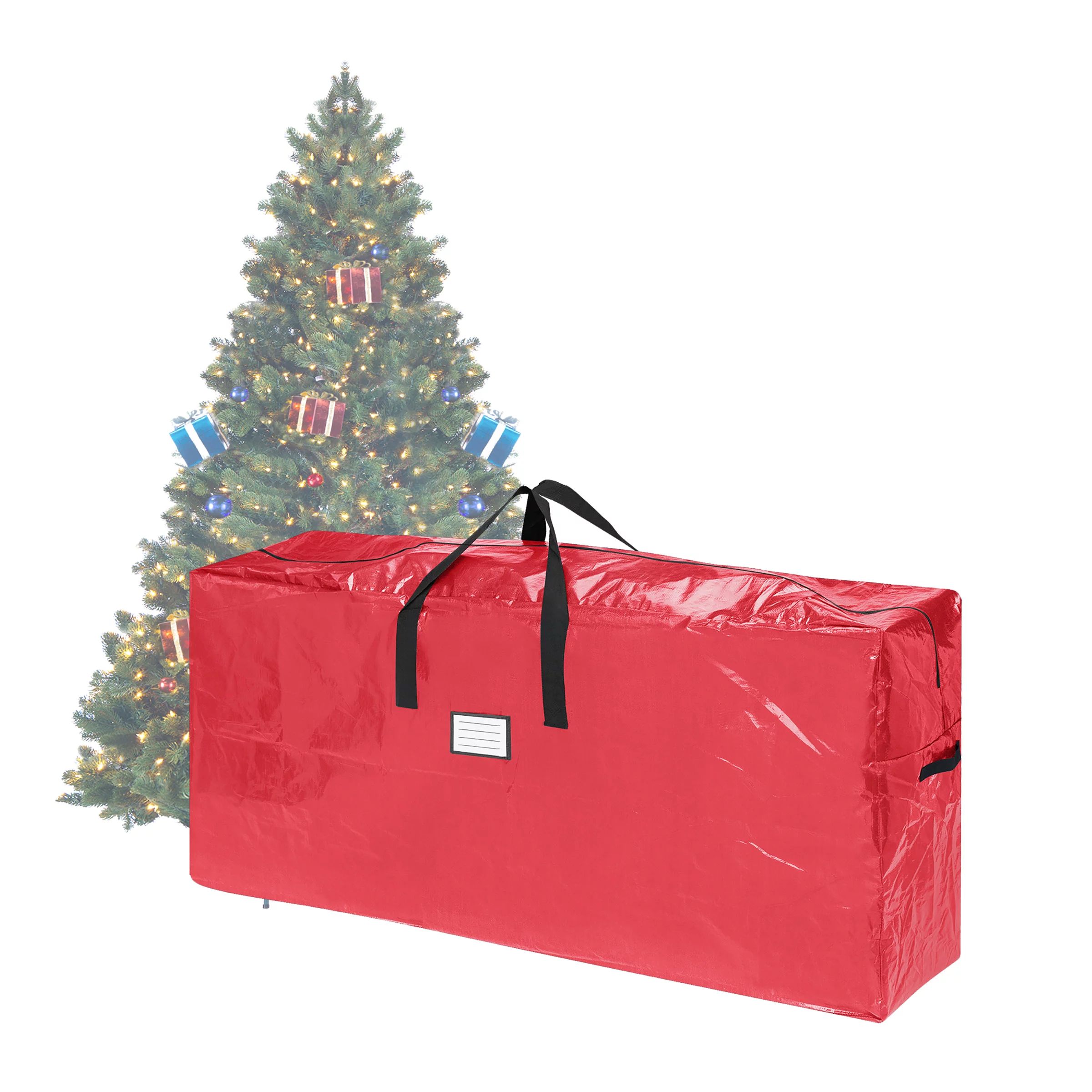 Elf Stor Premium Red Christmas Tree Bag Holiday Extra Tall For up to 9 Ft Tree - Walmart.com | Walmart (US)
