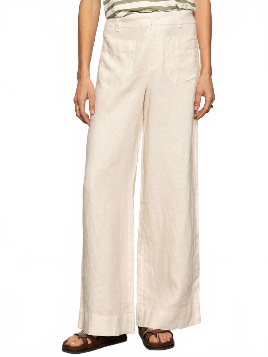 Line Marine Wide Leg Pant In Birch | Shop Simon