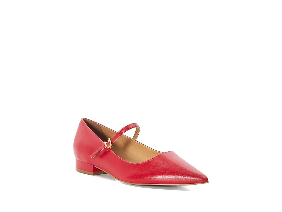 Dune London Hastas Women's Flat Shoes Red Leather : 40 (US Women's 10) B - Medium | Zappos