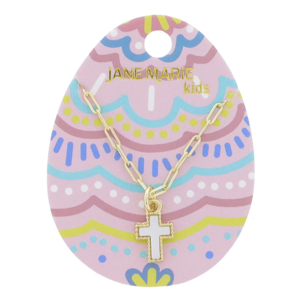 Mini Shell Inlay Cross Necklace | The Horseshoe Crab