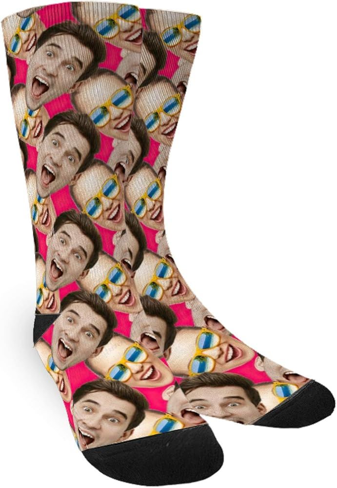 Amazon.com: Custom Personalized Adult or Child or Pet Face Socks,Valentine's Day Gifts for Men Wo... | Amazon (US)