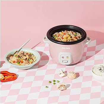 Aroma Housewares 4-Cups (Cooked) / 1Qt. Rice & Grain Cooker (ARC-302NGP), Pink | Amazon (US)