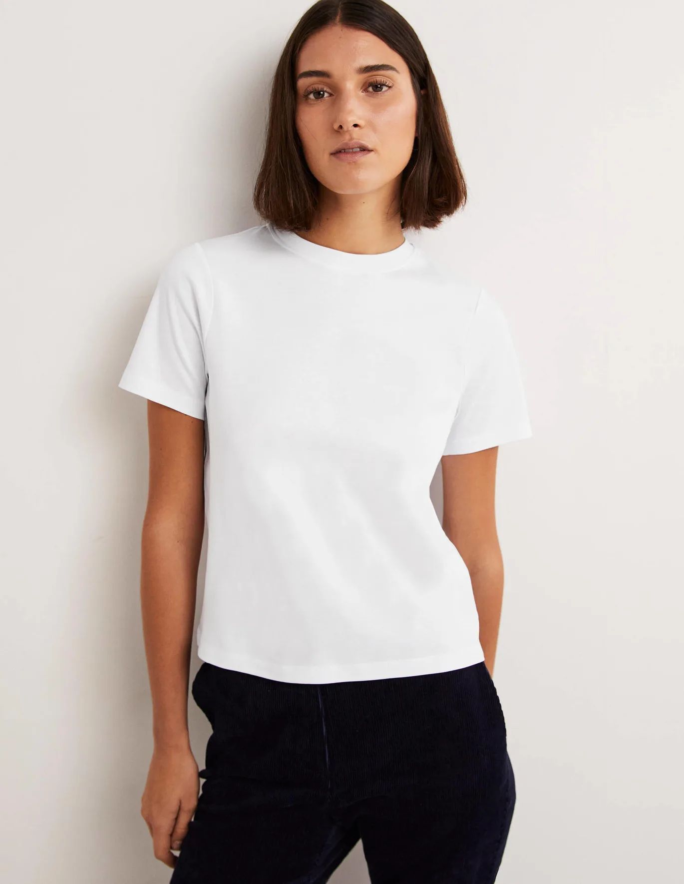 Cotton Crew Neck T-Shirt | Boden (US)