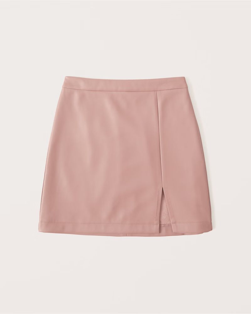 Women's Vegan Leather Mini Skirt | Women's Bottoms | Abercrombie.com | Abercrombie & Fitch (US)