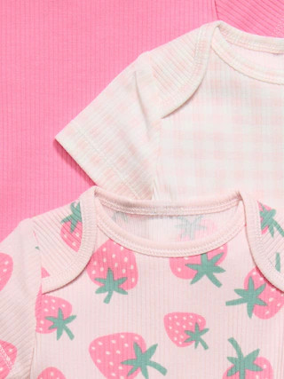 Ribbed Bodysuit 3-Pack for Baby | Old Navy (US)