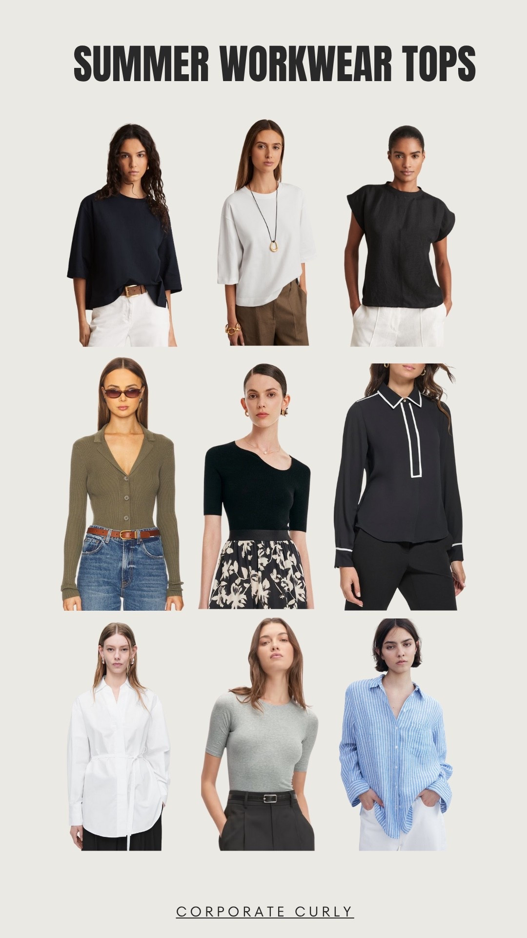 Summer office style starts with cute workwear tops.

summer workwear, summer tops, work tops, chic office outfits, summer wardrobe, business casual style, lightweight workwear, everyday work looks, polished summer style



#LTKStyleTip #LTKWorkwear