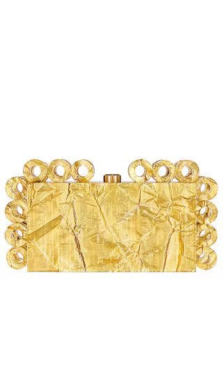 Harlow Clutch in Gold | Revolve Clothing (Global)