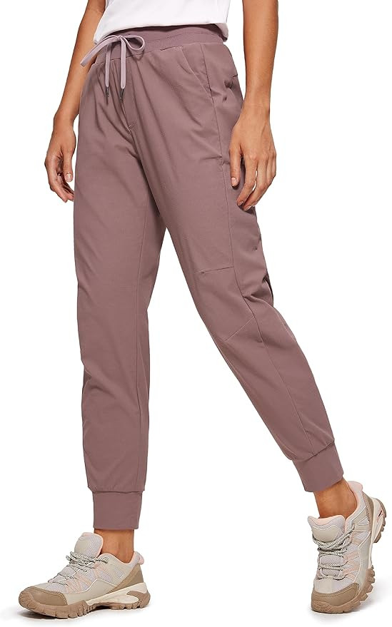 CRZ YOGA Athletic High Waisted Joggers for Women 27.5" - Lightweight Workout Travel Casual Outdoo... | Amazon (US)