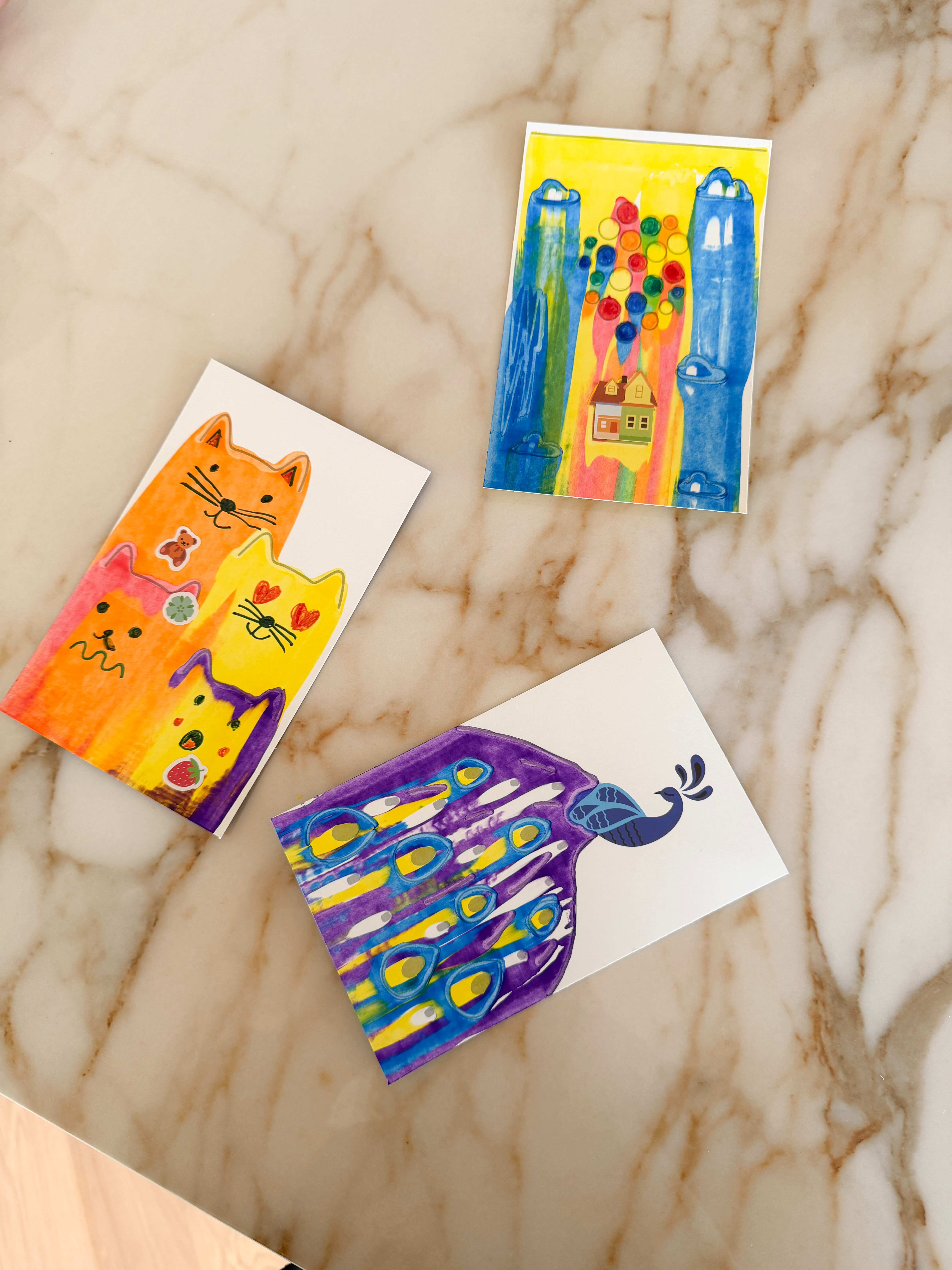 Such a fun kids summer activity for screen-free time, travel, quiet afternoons, or those “I’m bored” summer moments! You scratch and smear the colors with the little tool and the designs turn out so cool. We had way more fun with this than I expected, and it kept everyone entertained way longer than most crafts. And I love that they are post cards so they can send to family and friends! 

 #LTKmomlife #LTKKids
