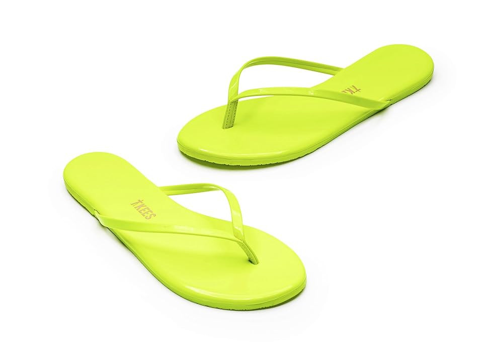 TKEES Lily Patent Solids Women's Shoes Neon Yellow : 9 B - Medium, Leather | Zappos