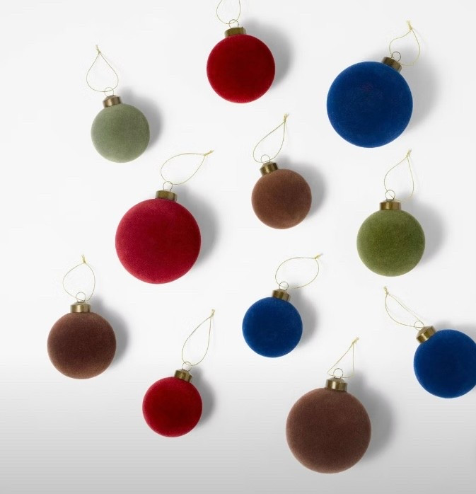 Set of 11 Velvet Ornaments 

#LTKSeasonal #LTKFindsUnder50 #LTKHome