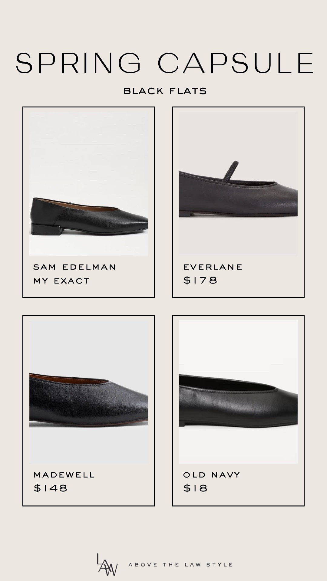 Spring Capsule: Black Flats

#LTKSeasonal #LTKOver40