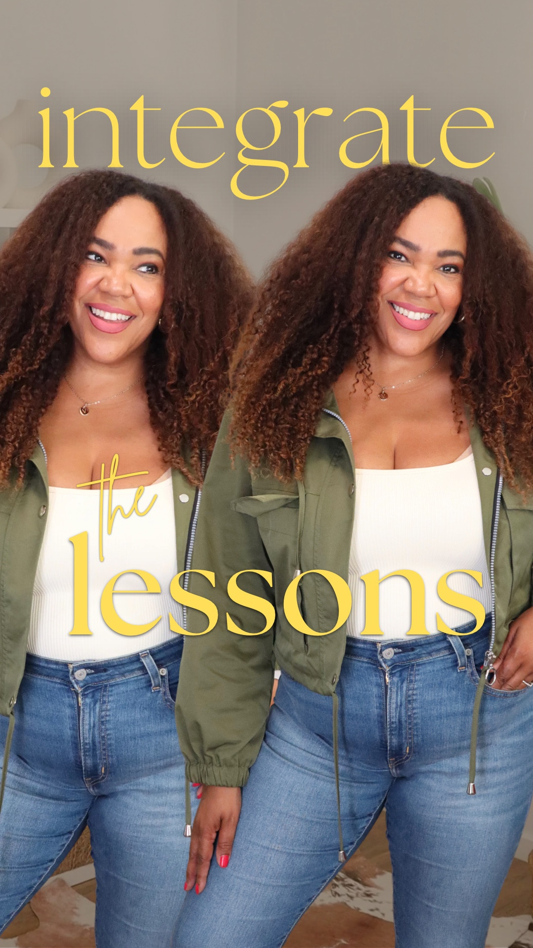 Your 40s are when consoldste and integrate all of this lessons! 💫 Loving this cropped utility jacket. So good! Wearing a large and it comes in a bunch of colors. Tank top large and jeans 32. 

#LTKMidsize #LTKootd #LTKOver40