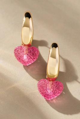 By Anthropologie Heart Hoop Earrings | Anthropologie (US)