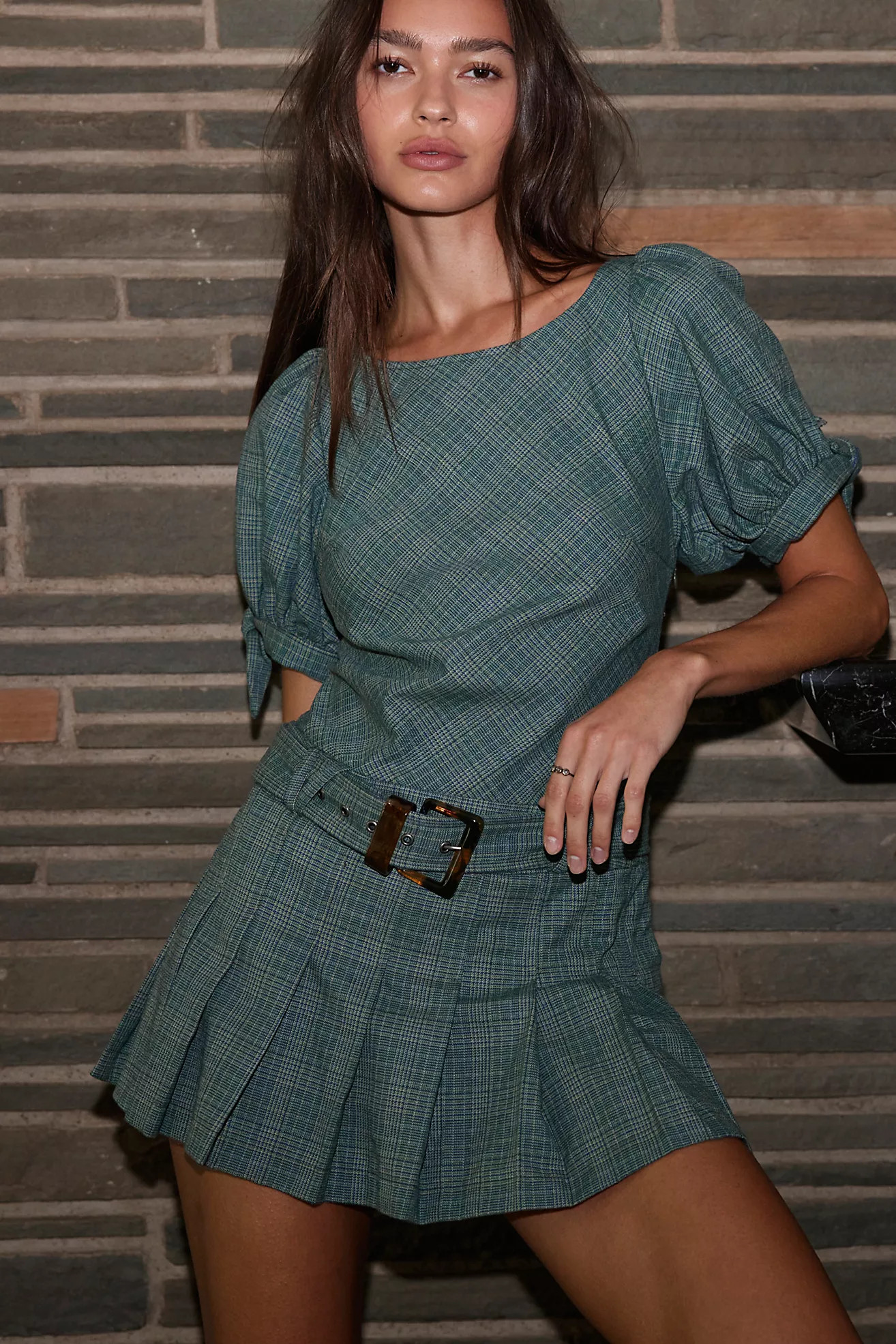 Sevi Plaid Mini Dress | Free People (Global - UK&FR Excluded)
