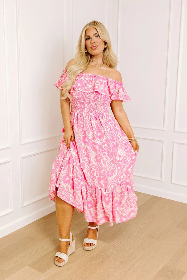 Laguna Luxe Smocked Midi Curves | Impressions Online Boutique