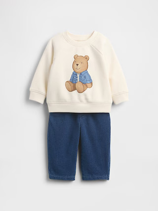 Baby VintageSoft Brannan Bear Outfit Set | Gap (US)