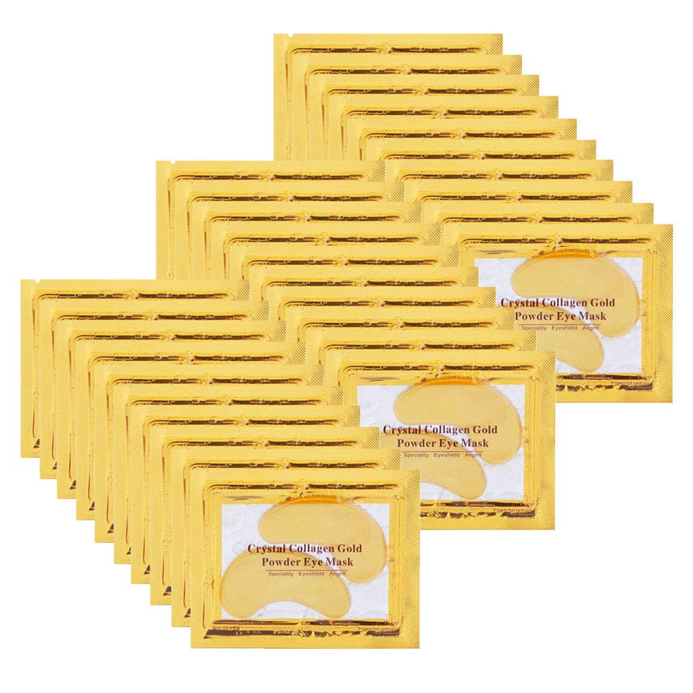 NIYET 30 Pairs Under Eye Collagen Patches, Gold Moisturizing Under Eye Mask, Under Eye Gel Pads f... | Amazon (US)