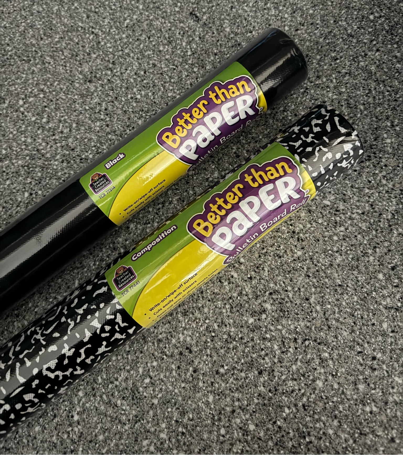 The best bulletin board paper! It doesn’t fade or rip!