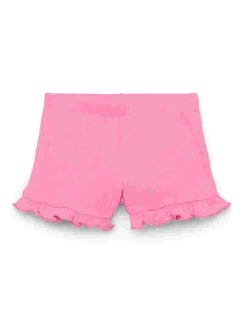 Garanimals Baby Girl Rib Ruffle Edge Shorts, Sizes 0-24 Months - Walmart.com | Walmart (US)