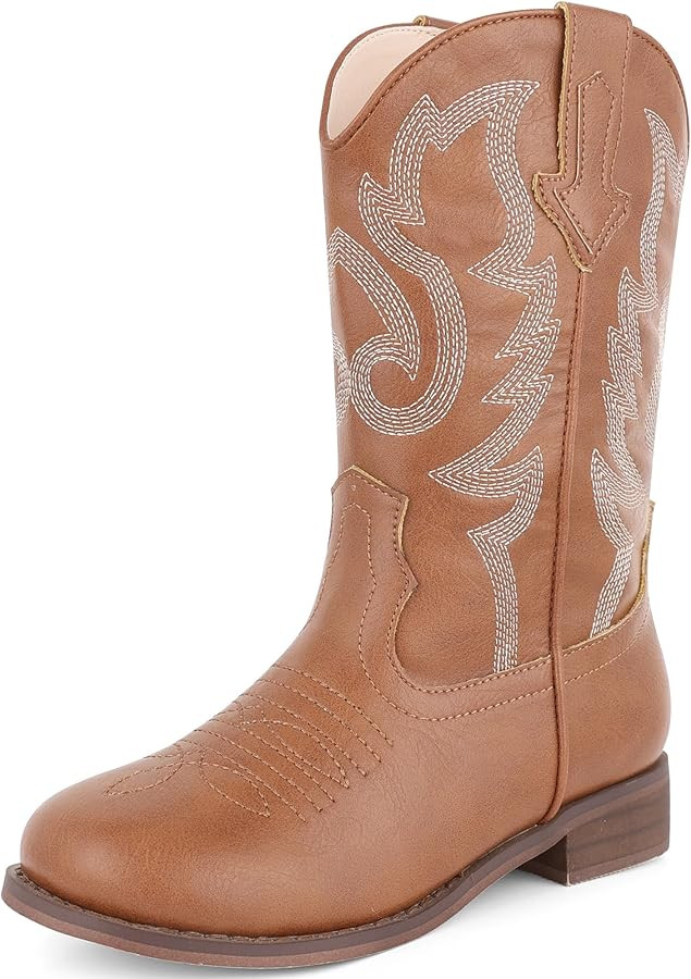 Chumchoi Cowboy Boots for Boys Girls Unisex-Child Western Boots Mid Calf Riding Shoes (Toddler/Li... | Amazon (US)