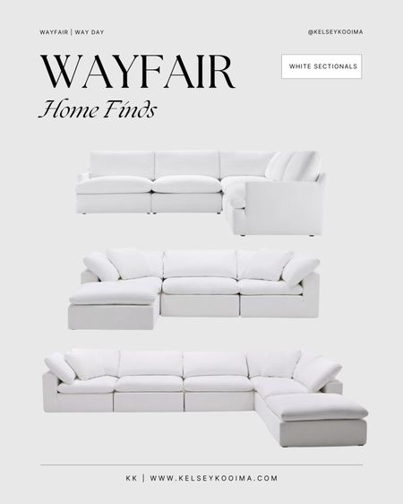 Wayfair sectionals on sale! 

#LTKHome #LTKxWayDay #LTKSaleAlert