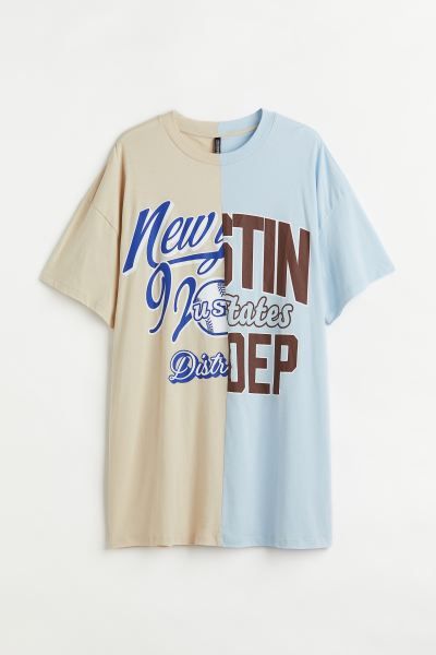 H&M+ Oversized Printed T-shirt Dress | H&M (US + CA)