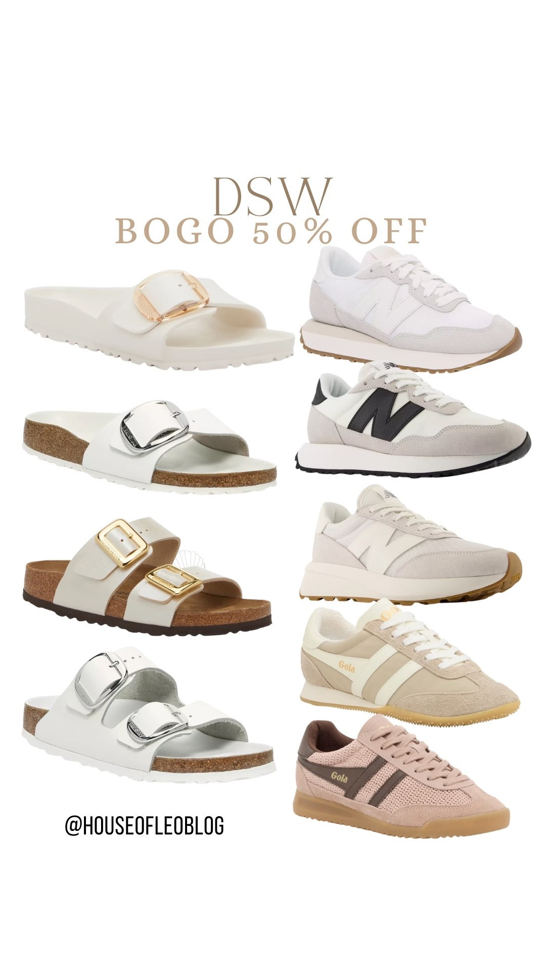 Buy one, get one 50% off at DSW. New balance sneakers. Birkenstock, Birkenstocks.

#LTKSaleAlert