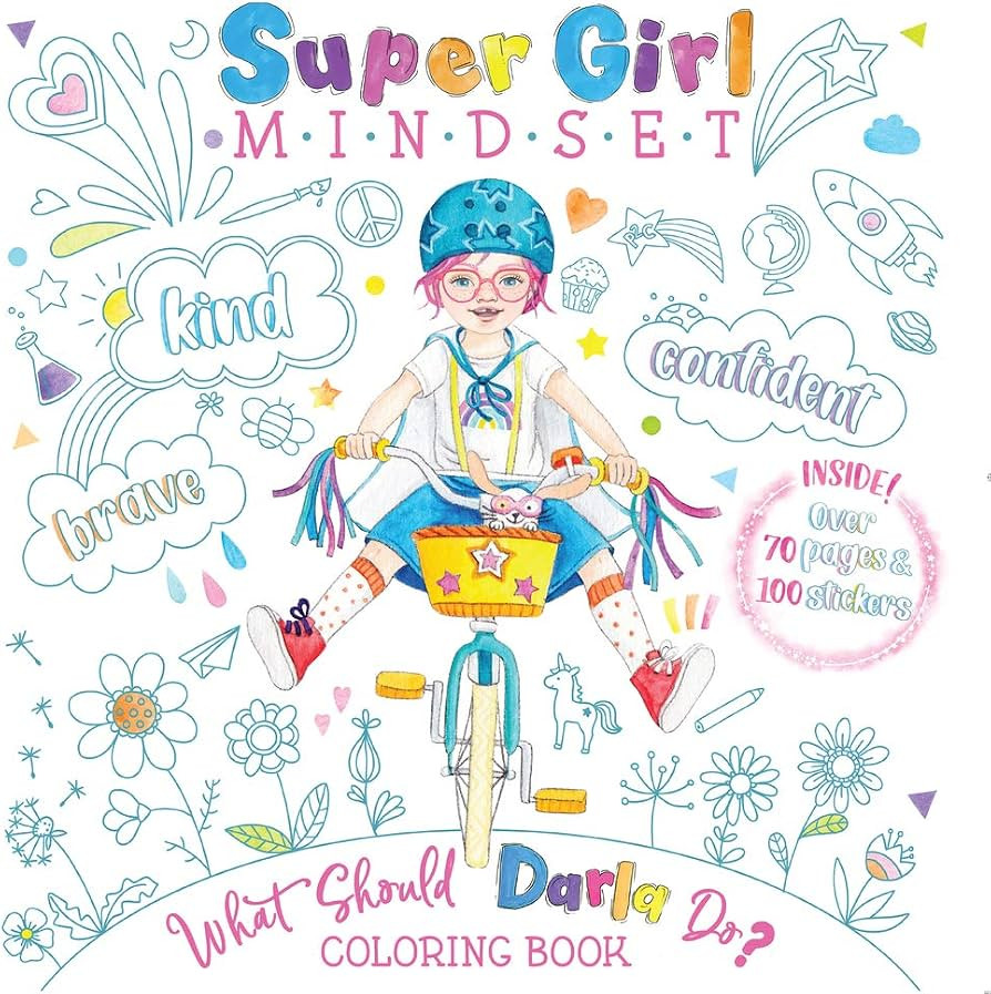 Super Girl Mindset Coloring and Sticker Book: What Should Darla Do? (The Power to Choose) Colorin... | Amazon (US)