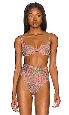 BEACH RIOT Camilla Bikini Top in Hibiscus Shine from Revolve.com | Revolve Clothing (Global)
