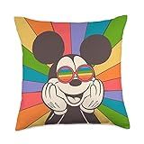 Disney Mickey Mouse Sun Burst Retro Throw Pillow, 18x18, Multicolor | Amazon (US)