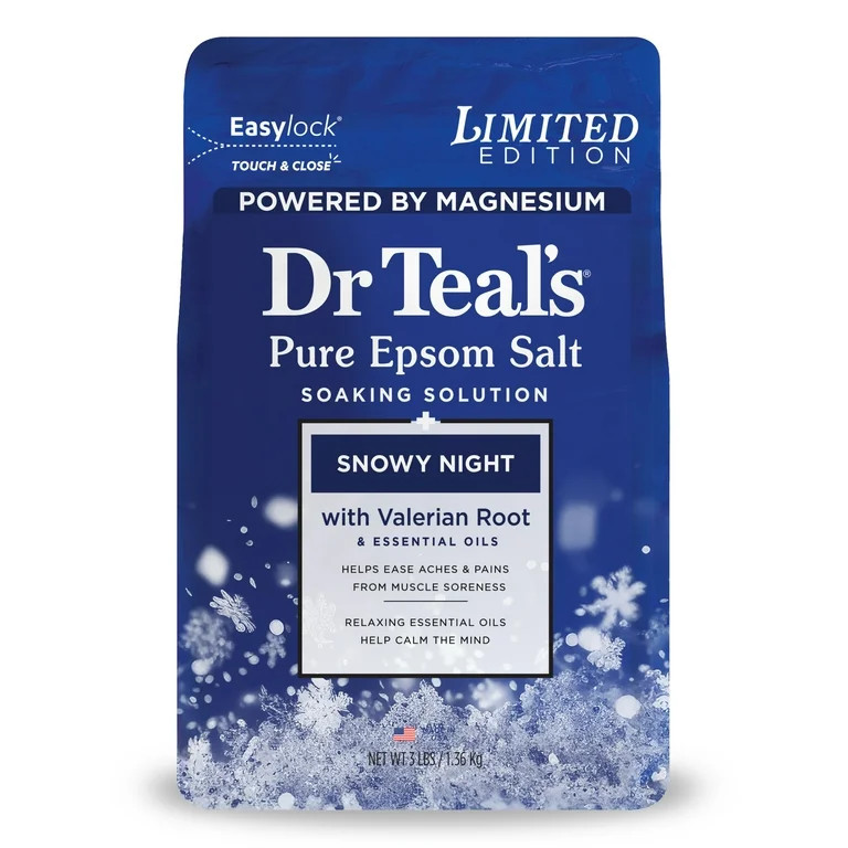 Dr Teal's Epsom Salt Magnesium Soak, Snowy Night, 3 lbs - Walmart.com | Walmart (US)