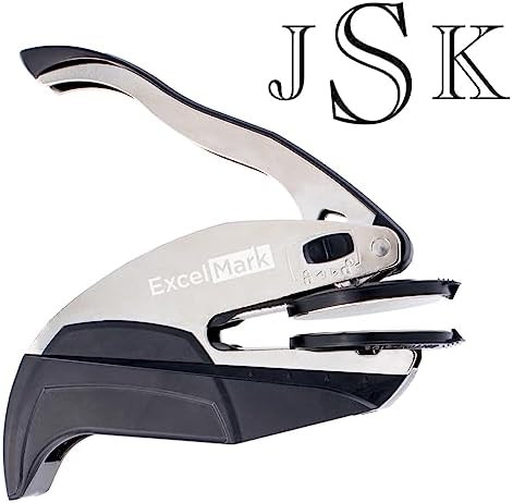 ExcelMark Personal Monogram Embosser - Hand Held - Style 23 | Amazon (US)